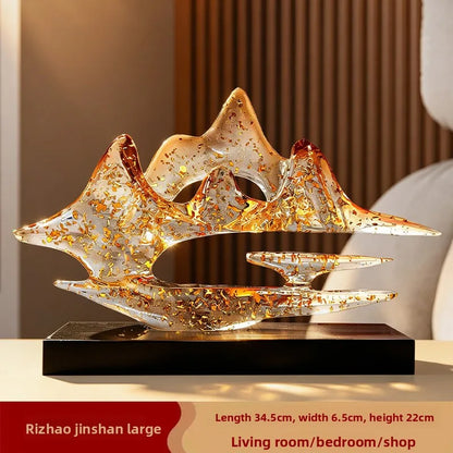 Modern Transparent Resin Sculpture