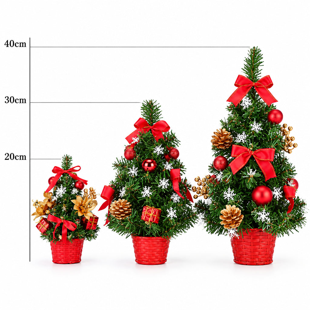 20/30/40cm Mini Artificial Christmas Tree – DIY Christmas Decoration