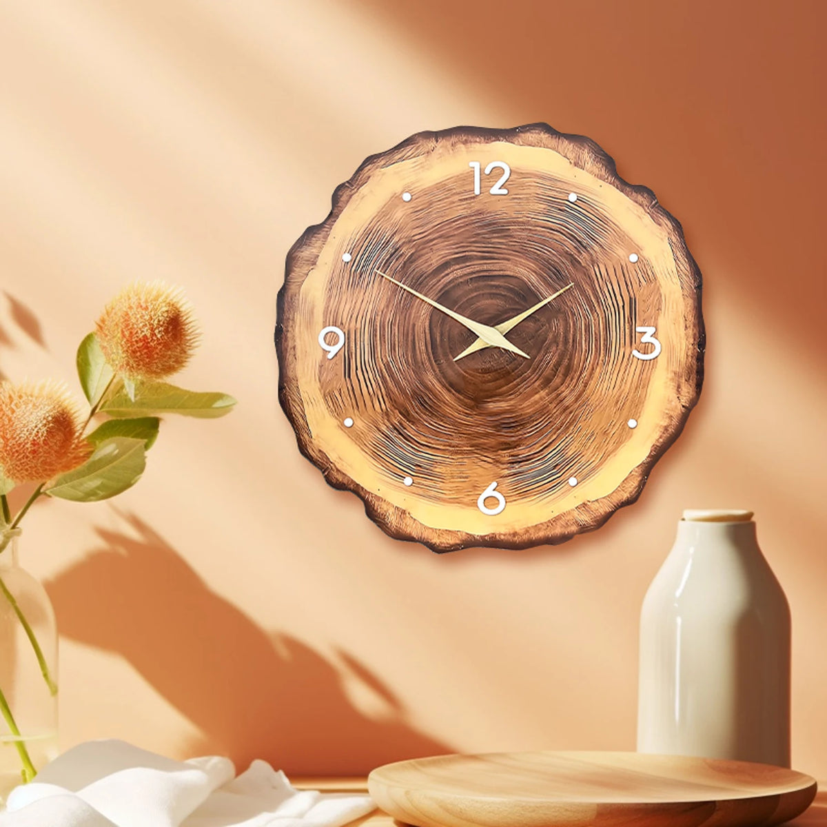 Solid Wood Wall Clock