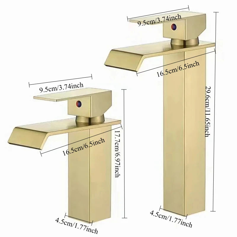 Modern Waterfall Sink Faucet