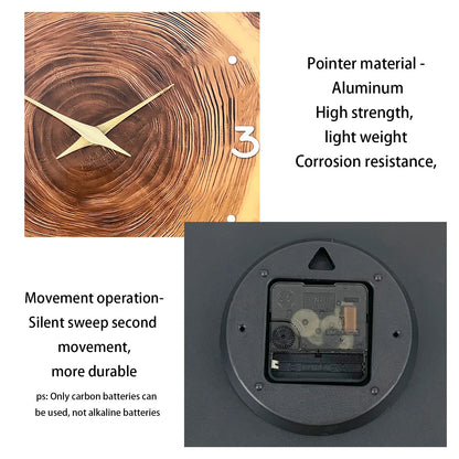 Solid Wood Wall Clock