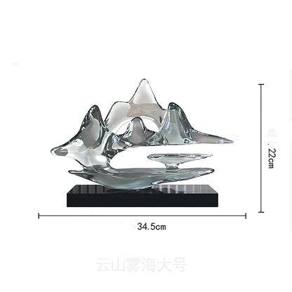 Modern Transparent Resin Sculpture