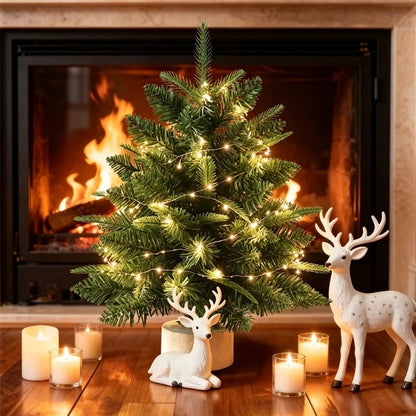45/60cm Mini LED Christmas Tree – Artificial Pine Decor
