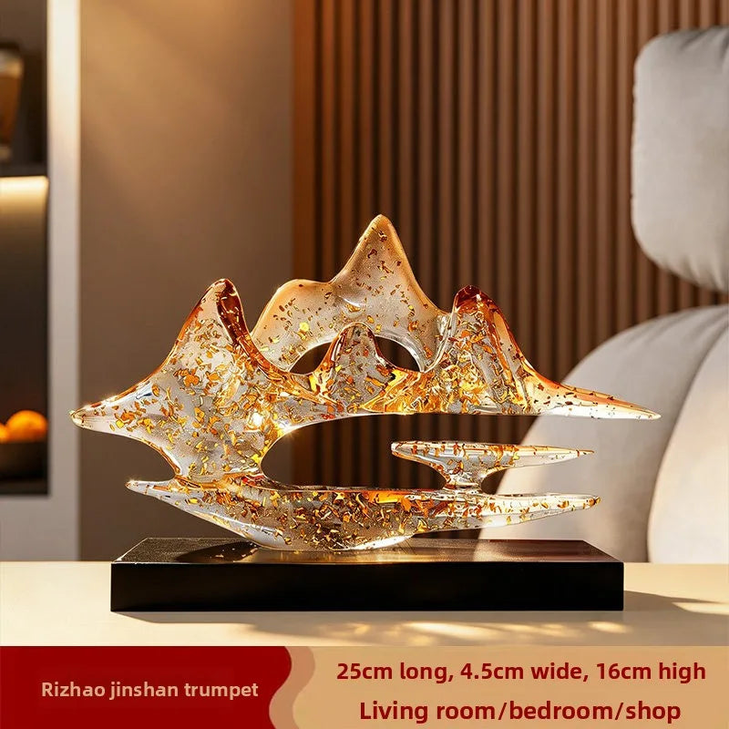 Modern Transparent Resin Sculpture