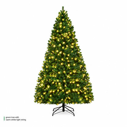 5–10ft Artificial Christmas Tree – Snow Flocked, Pre-Lit with 900 Lights