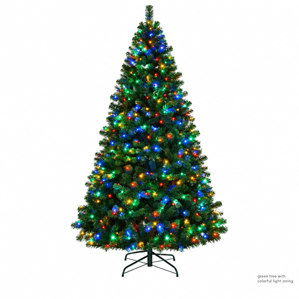 5–10ft Artificial Christmas Tree – Snow Flocked, Pre-Lit with 900 Lights