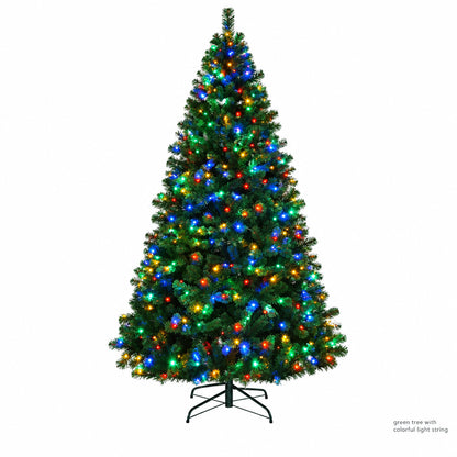 5–10ft Artificial Christmas Tree – Snow Flocked, Pre-Lit with 900 Lights